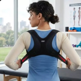 어깨 굽은 등 바른 자세교정 밴드 벨트 자세교정기 [5002자세교정밴드 블랙 XXL] Shoulder Curvature Back Posture Correction Band Belt Posture Corrector [5002 Posture Correction Band Black XXL]