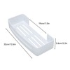 Wall Mount Bathroom Shelf Shower Bath Rack Single Layer Space