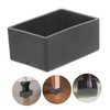 TEHAUX 8pcs Furniture Feet Covers Black Elastic Table and Chair