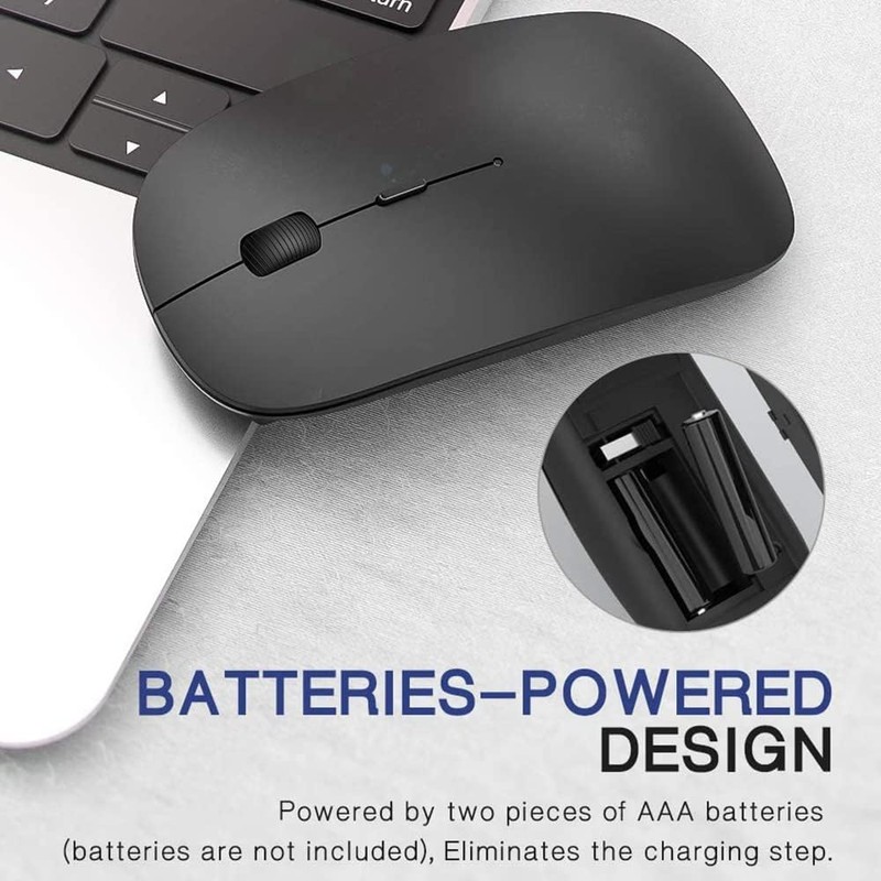 Wireless Mouse,Slim Portable Wireless Mouse for Laptop DPI Optical with
