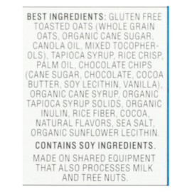 UD_Annie's Homegrown Gluten-Free Double Chocolate Chip Granola Bars 4.9 oz Each Case 12-Healthy Spicy Grain Snacks Box Packaging