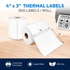 Markswell 4x3 Direct Thermal Label, Barcode Address Mailing Name Shipping