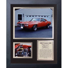 Legends Never Die 1969 Pontiac Firebird 400 Framed Photo Collage, 11" x 14", (69FIRE)