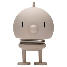 Hoptimist Soft Bumble Bobble Figure & Lucky Charm, Scandinavian Decorative Figures for Living Room, Desk, Office, Office Decoration & Funny Small Gifts, 7.5 x 8.5 x 10.7 cm, Medium, Ash