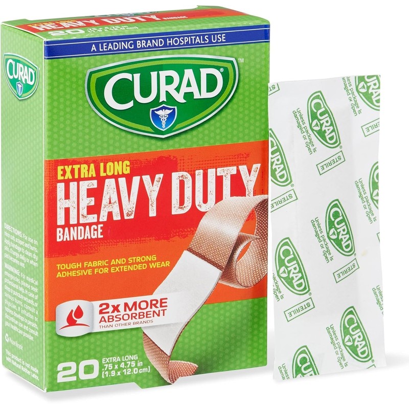 Curad Heavy Duty Bandage Extra Long, 75 x 4.75, 20