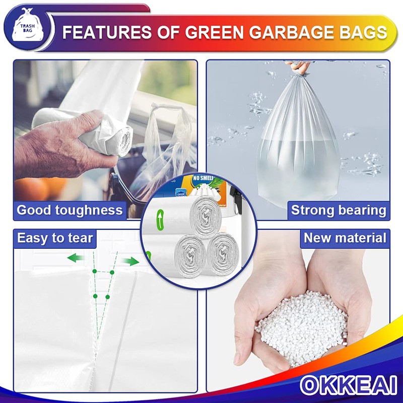 Small Bin Bags 5 Liter,Mini Pedal Bin Bags Garbage Bags