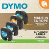 Dymo LetraTag Plastic Label Tape, 12 mm x 4 m