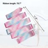 2pcs 78.7inch Gymnastic Ribbon Sparkling Dance Ribbon Twirling Baton Long
