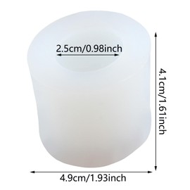 XIAOSHUI Jar Candle Mold Bee Honey Jar Silicone Mold for Making Candle Resin Pillar Aromatherapy Gypsum Candles Wax Clay Craft