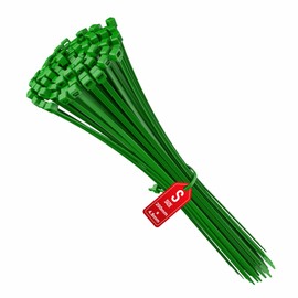 intervisio Cable Ties 200 mm x 4.8 mm Green Pack of 100