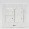 Bello Recessed 4-Gang White Switch Outlet Switch Outlet