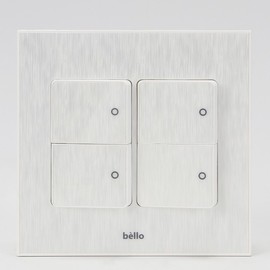 Bello Recessed 4-Gang White Switch Outlet Switch Outlet
