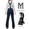 33,000ft Womens Snow Bibs Waterproof Insulated Snow Pants with Fleece