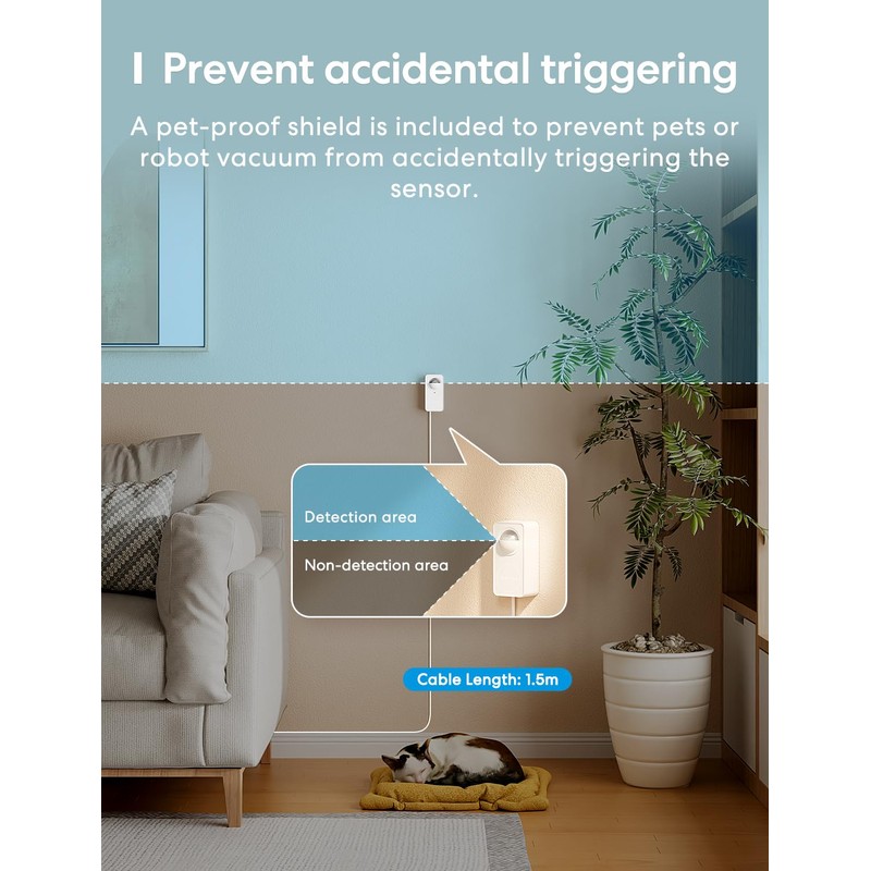 meross Motion and Presence Sensor, Motion Detector with Light Sensor,
