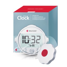 Bellman & Symfon Vibrating Alarm Clock Pro with Bed Shaker - Loud Alarm, Flashing LED Night Lights for Heavy Sleepers, Hard of Hearing and Deaf People - Alarm Clocks for Bedrooms with Backup Batteries