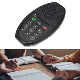 Audio Bible Player, Bible Player, Small Audio Bible Player, Solar Charge, 4G Capacity, Portable Electronic Bible Reader with LED Light for Bible Listeners (Black)