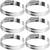drado Jubilee Hose Clips 40-63mm Stainless Steel Pipe Clamps, 6 Pack Worm Drive Hose Clips