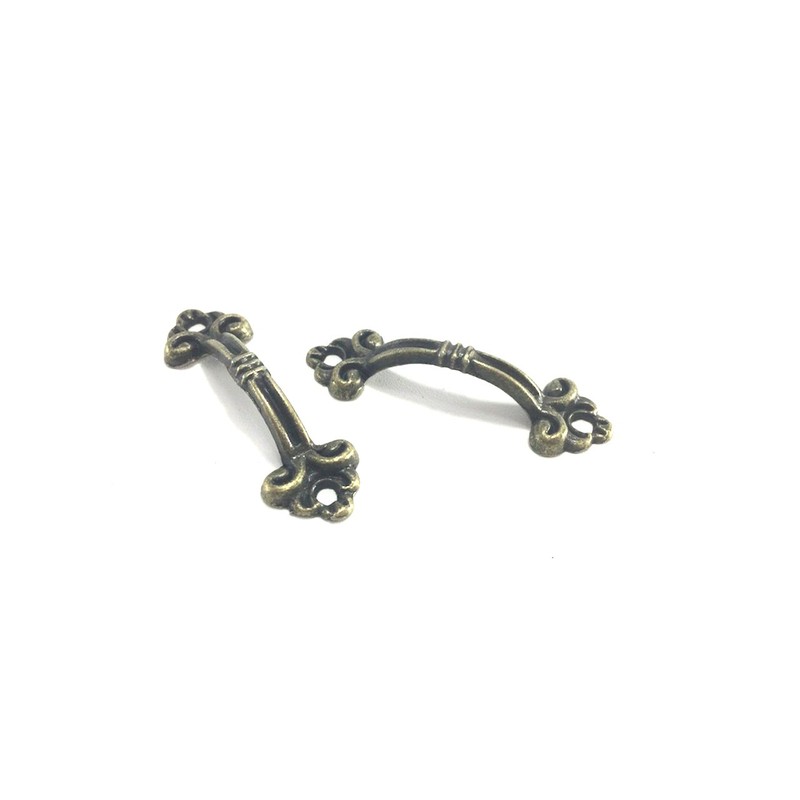 Happy Spring Handle Knob Antique Total Length 2.0 inches (5
