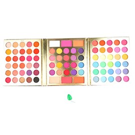 Paleta de sombras de ojos de 86 colores altamente pigmentados: paleta de sombras de ojos mate y brillantes, de larga duración y altamente pigmentadas,