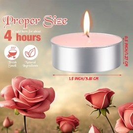 Huquary 108 Pcs Scented Tea Lights Candles Mini Candles Set Small Scented Tealight Candles Bulk (Mix)