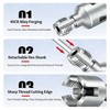 3PCS Dual-Function Pipe Threading Tool, Integrated Internal & External Thread