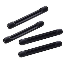 DNHCLL 5 Pairs Black Soft Silicone Eyeglass Ear Cushions Temple Tips Eyeglass Pads Anti Slip Glasses Ear Hook Comfort Sport Ear Grips,Eyeglasses Leg Antiskid Cover for Reading Glasses, Sunglasses