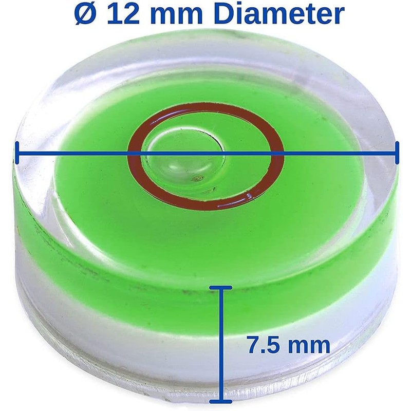 Nivel Redondo De Burbuja - Mini Herramienta Circular 12 mm