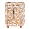 Crystal Makeup Brush Holder European Style Rounded Crystal Glass Cosmetic