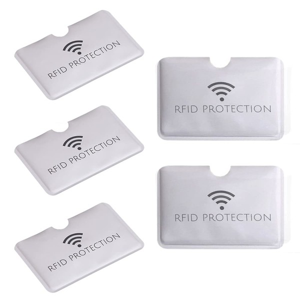 [LOYELEY] IC Card Protector, 5 Card Case, Magnetic Proof Vinyl