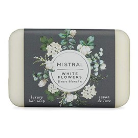 Mistral Classic Bar Soap, White Flowers, 2 Bars