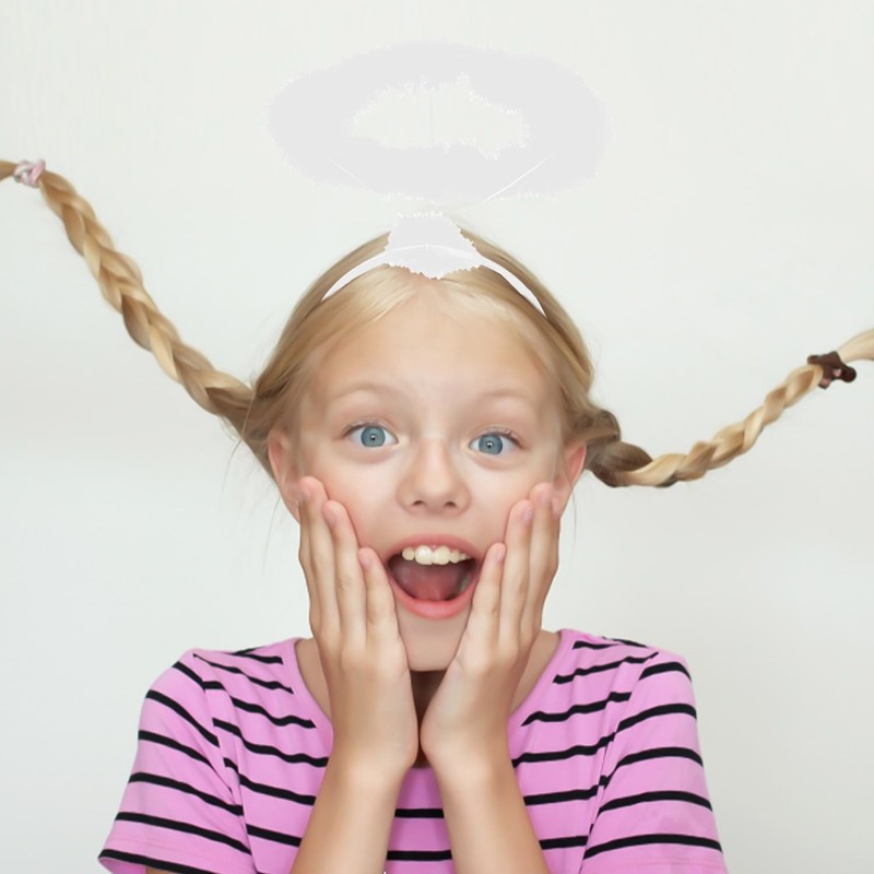 2 Pieces Angel Headbands, Angel Headband Decoration, Kids Play Props,