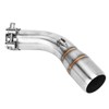 Motorcycle Exhaust Middle Pipe Rustproof Heat Resistant Low Noise Replacement