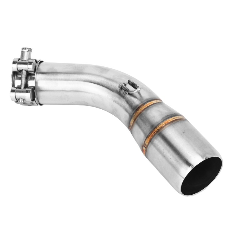 Motorcycle Exhaust Middle Pipe Rustproof Heat Resistant Low Noise Replacement