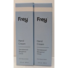 frey Lot Of 2  Frey Hand Cream Sandalwood Bergamot Clove 3fl oz 88ml New In Box Vegan