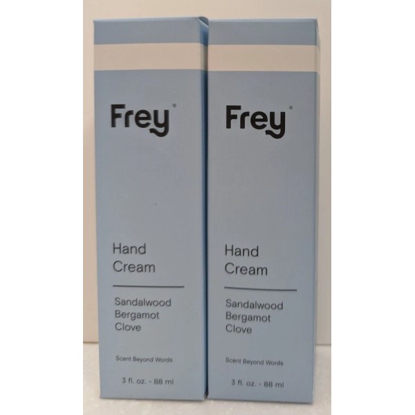 frey Lot Of 2 Frey Hand Cream Sandalwood Bergamot Clove