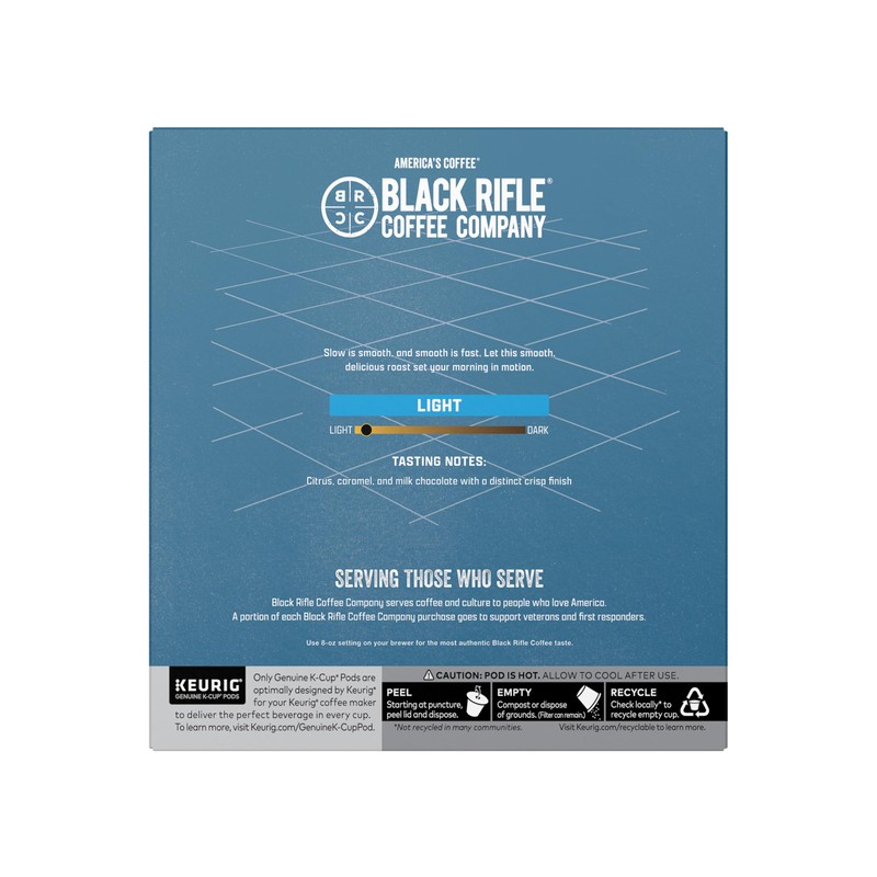 Black Rifle Coffee Company Light Roast K Cups - Single
