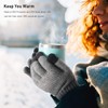 Vgogfly Winter Knit Gloves Warm Full Fingers Men Women with