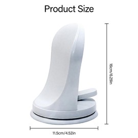 Vlecexs Shower Foot Rest Non-Slip Suction Cup Bathroom Aid Seniors Children Pregnant Toilet Support Foot Pedal Shower Shaving Leg Aid Waterproof Grab Bar Stand Pedicure Home Hotel White