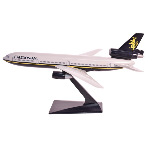 Caledonian DC-10 Airplane Miniature Model Plastic Snap-Fit 1:250 Part#ADC-01000I-007