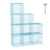 C&AHOME Wire Cube Storage, 9 - Cube Organizer Metal C