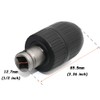 Bestgle 2-13mm Capacity Mount 1/2-20UNF Keyless Drill Chuck Quick Change