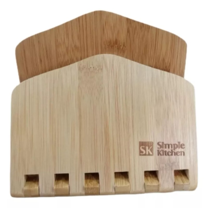 Servilletero De Bambu Porta Servilletas Jumbo Plegable