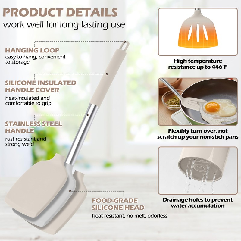 HaWare 29 PCS Silicone Cooking Utensils Set, Heat Resistant Kitchen