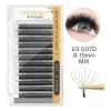 Nagaraku Extensiones De Pestañas 8d W Shape