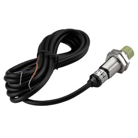 Heschen M12 Inductive Proximity Sensor Switch PR12-4DN Cylindrical Type Detector 4mm DC12-24V 3-Wire NPN NO(Normally Open) CE