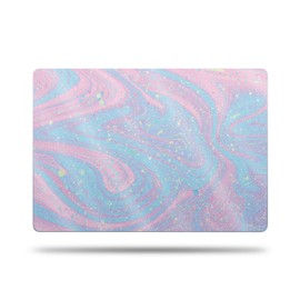 MightySkins Glossy Glitter Skin Compatible with Apple MacBook Air 15'' M2/M3 (2024) Full Wrap Kit - Cotton Candy Swirl | Protective, Durable High-Gloss Glitter Finish | Easy to Apply | Made in The USA
