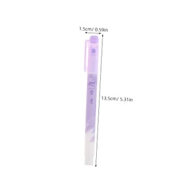 KICHOUSE 6pcs Double Ended Glitter Pen Highlighter Set Pastel Highlighters for Home Office School Supplies