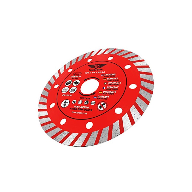 1 x TopsTools TTDT125 125mm (5 inch) x 10mm x