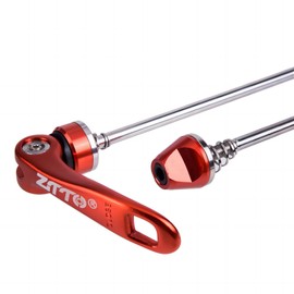 Quick Release, Bicycle Quick Release Front Wheel and Rear Hub Aluminium Alloy for Road Bike and Mountain Bike MTB (Red)