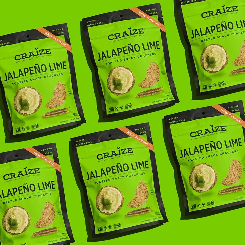 Craize *NEW FLAVOR* Jalapeño Lime Crisps | Gluten Free, Vegan,